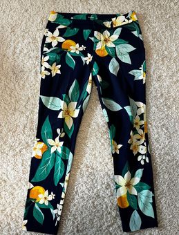 Old Navy Pixie Pants Women's Floral flower Yellow