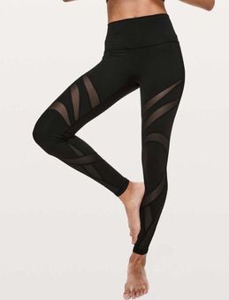 Lululemon 8 Wunder Under High-Rise Tight *Mesh 28 Black - $60 - From Jenny