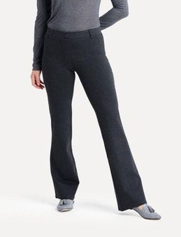 Betabrand Boot-Cut | Classic Dress Pant Yoga Pants (Black) 