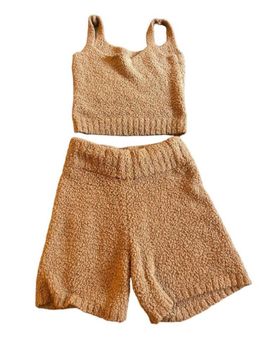 SKIMS Cozy Knit Short Camel