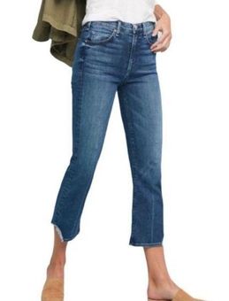 McGuire Denim McGuire Gainsbourg Blue High-Rise Cropped Bootcut