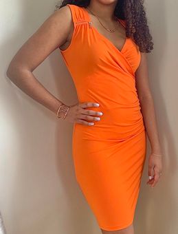 Michael Kors MICHEAL KORS Orange Dress Size M - $34 (62% Off Retail) New  With Tags - From Cathy