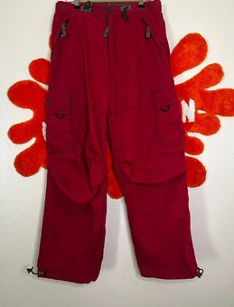 Vintage Baggy Parachute Cargo Pants Y2K