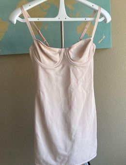 Body slimmer by Nancy Ganz 34B nude slip dress with bra cups shapewear Tan  - $41 - From Snez