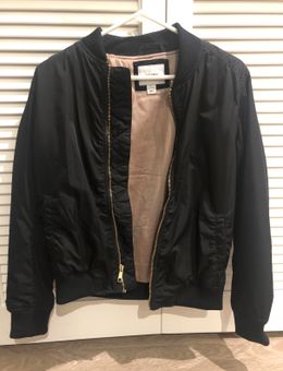 old navy black bomber jacket womens