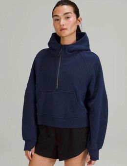 Lululemon Black Scuba Pullover Hoodie Sweatshirt Sz 6 Women's Yoga -varsity  logo - $39 - From Teri