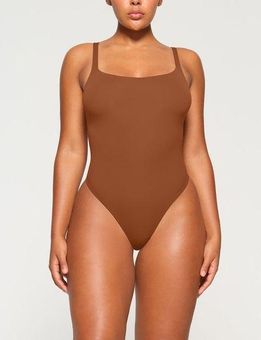 SKIMS SQUARE NECK BODYSUIT size small Tan - $38 - From Cashleys