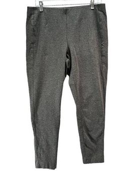 J.Jill Womens Ponte Leggings L Gray Pull On Stretch Ankle Career