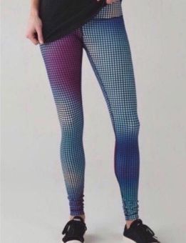 Lululemon Wunder Under Purple Ombre Leggings