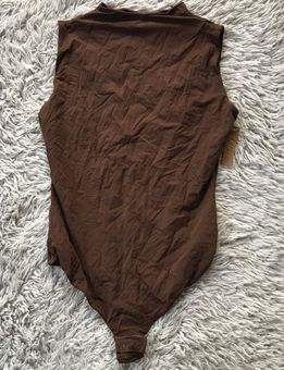 Fits Everybody High Neck Bodysuit - Cocoa