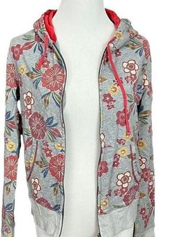 Lucky Brand floral zip up hoodie!