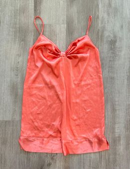 Victoria's Secret Victoria secret salmon pink bow style slip mini sleep  lingerie dress - $20 - From Anastasiya