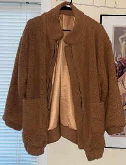 Teddy Sherpa Jacket - Tan