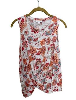 J.Jill Linen Paisley Twist Hem Tank Top XS - $18 - From Madison