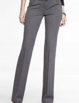 Express Columnist High Waisted Bootcut Pant Gray Women