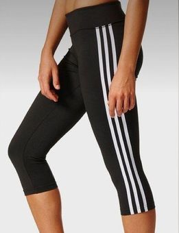 Adidas Women's climalite cropped leggings size Small Black - $9 - From erica