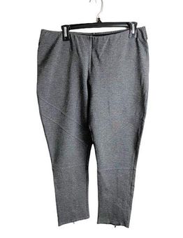 Soft Surroundings Superla Stretch Ankle Zip Pants Gray Petite Size