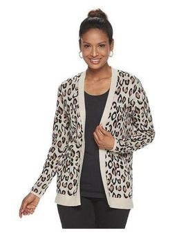 Women's Croft & Barrow® Classic Ribbed Open-Front Cardigan