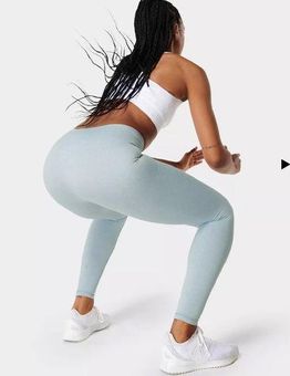 Seamless 7/8 Yoga Leggings - Teal