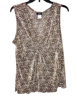 Sleeveless Sequin Tank Top