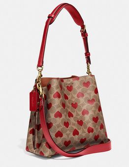 Coach Signature Canvas Willow Bucket Bag