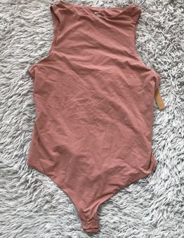 SKIMS Fits Everybody High Neck Bodysuit in Rose Clay 2X - $85 New