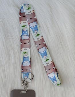 My neighbor Totoro lanyard with Id/ card holder Blue - $12 - From