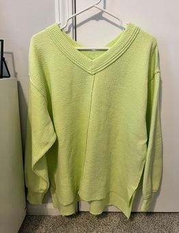 Aerie Wonder Textured V-Neck Sweatshirt