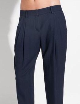 Theory Pleated Trousers in Blue