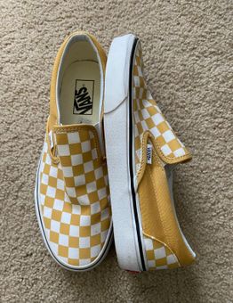 Vans Yellow Checkered Slip On Size 9 - $48 (20% Off Retail) - From liv