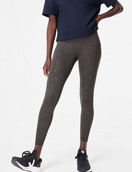 Sweaty Betty All Day floral full length print grey leggings Size