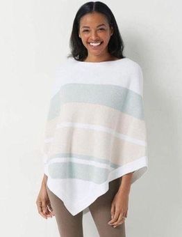 Barefoot Dreams CozyChic Ultra Lite Ocean Breeze Poncho