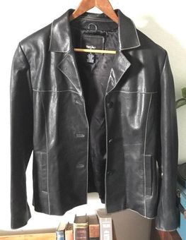 mossimo black leather jacket