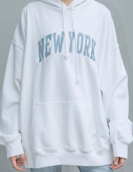 Brandy Melville Christy New York Hoodie White - $29 (30% Off Retail) - From  Lia