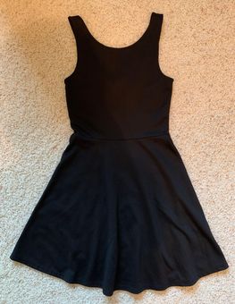 H&m black cheap skater dress