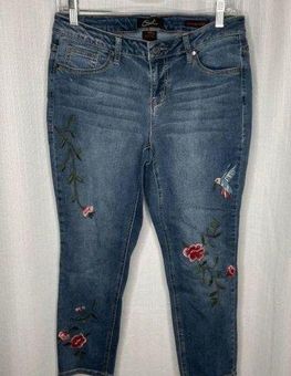 Earl Jeans Embroidered Skinny‎ Ankle Denim petite Size 10P - $13 - From  Cheri