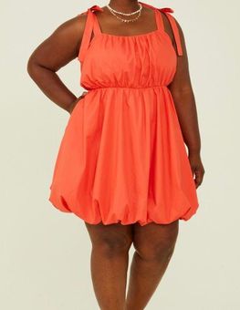 Arula Orange Red Tie Knot Bubble Dress. Size XL - $57 (27% Off Retail) New  With Tags - From Flower