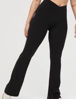 Aerie Offline Womens High Rise Flare Leg Leggings Pants Ribbed