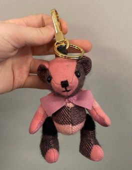 Burberry Thomas Check Bear Bag Charm