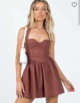 POLLY LINEN CUT OUT DRESS