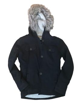 Hollister Black Winter Parka Coat Size M - $40 (73% Off Retail) - From  Natalie