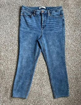 LC Lauren Conrad Blue High Rise Skinny Ankle 12 Casual - $26