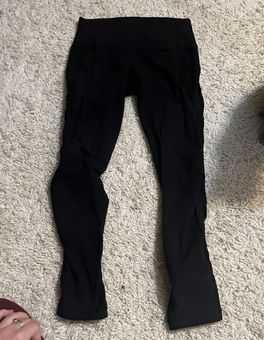 Lululemon Black 25” High Rise Wunder Under Leggings Size 8 - $68