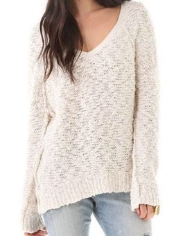 Free People Cream Oversized Sweater Size M 30 75 Off Retail