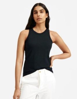 Everlane Black Organic Cotton Cutaway Tank Top L Size L - $35 New With Tags  - From Lily