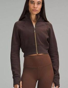 Scuba Full-Zip Cropped Hoodie