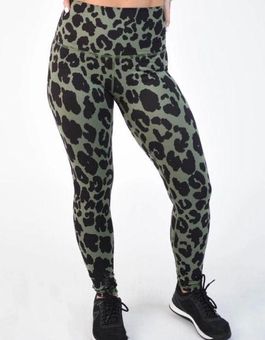 Fleo El Toro Bronze Green Leopard Leggings Size XS - $60 - From Callie