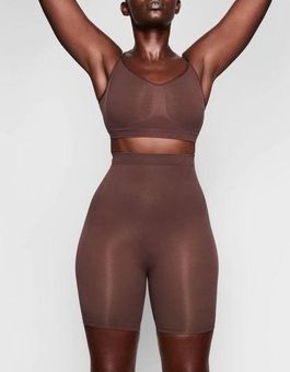 Seamless Sculpt Mid Waist Brief - Cocoa