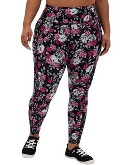 Torrid Womens Skull Rose Performance Core Full Length Active Leggings Size  4X - $30 - From Danielle