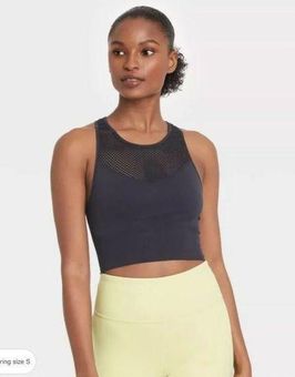 JoyLab Sport Bra XS Black Mesh High Neck Athletic Work Out Tank Women Top  Yoga - $23 New With Tags - From Alexis